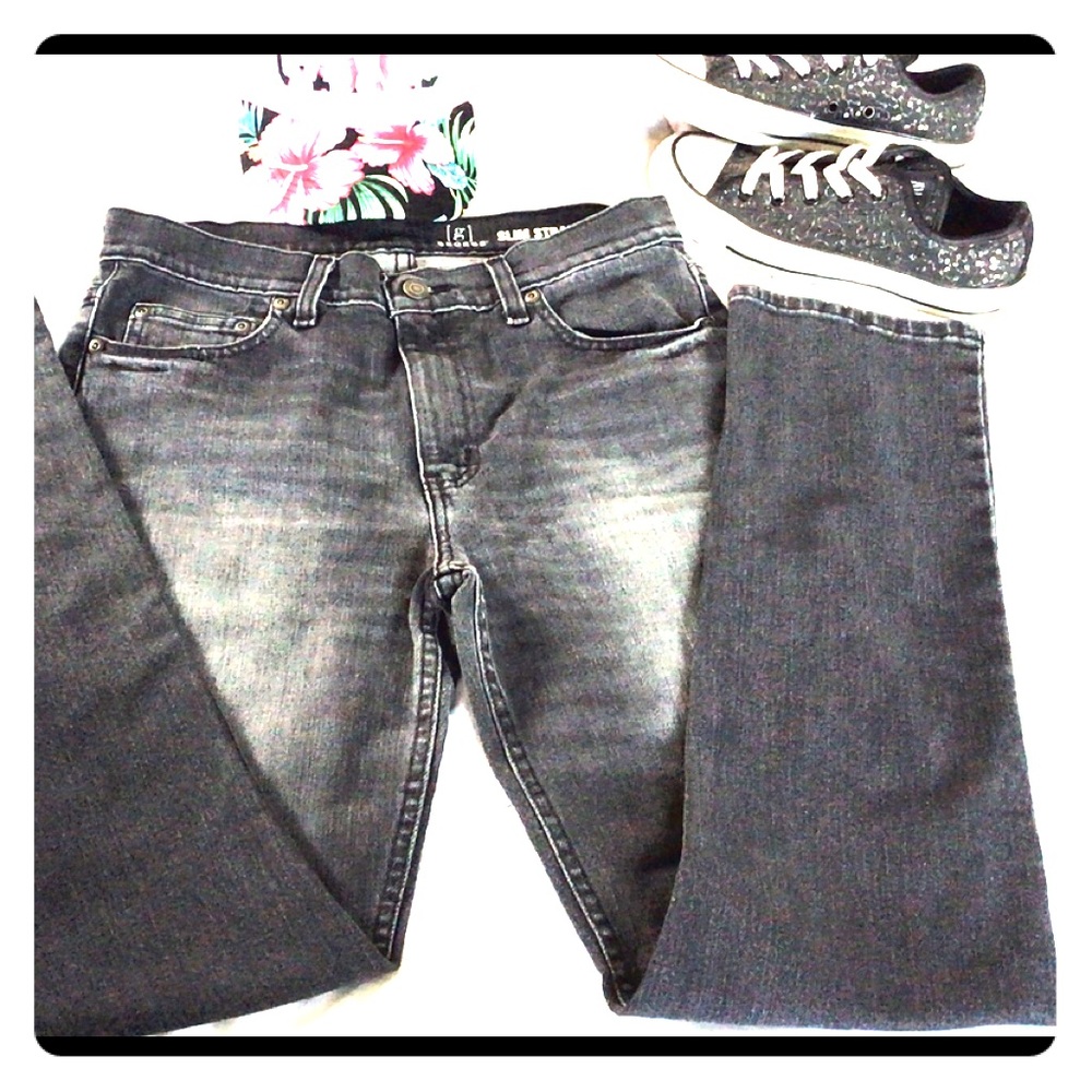 Slim Straight Washed Jeans Sz 30